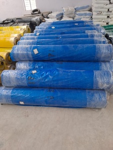 Rouleaux de bâche bleue imperméable pour extérieur, tissu tissé teint uni, poids moyen, en stock - Product Image 5