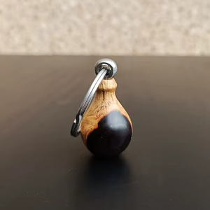 Porte-clés en bois personnalisé, gravure laser, logo gravé en gros, fournisseur de cadeaux promotionnels, porte-clés en bois élégant - Product Image 1