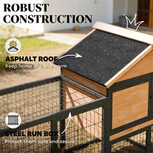 Cage en bois pour petits animaux, cage pour lapin - Product Image 3