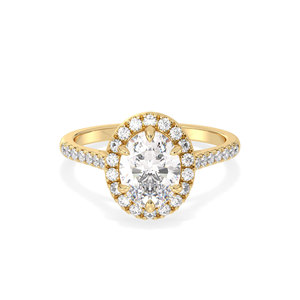 แหวนหมั้นเพชรโมอิสซาไนต์ทรงรัศมี REYES Luxury Design เงินแท้ 925 สำหรับผู้หญิง ของขวัญแต่งงานสุดหรู เครื่องประดับชั้นดี - Product Image 2