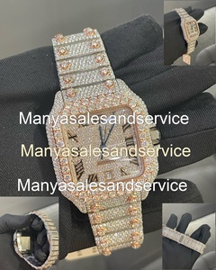 Reloj de Pulsera Cuadrado con Cristales de Moissanita, Movimiento Automático de Acero Inoxidable, Resistente al Agua 10 Bar, Cierre de Pulsera - Product Image 2