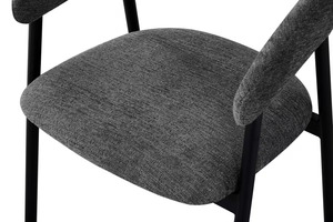 Chaise de salle à manger moderne en métal et fer - Product Image 5