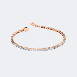 Bracelet tennis serti de diamants princesse 4,392 CTW - Product Image 3