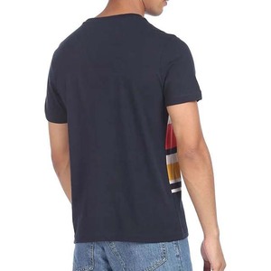 T-shirt pour homme personnalisé, coupe classique, vente en gros, imprimé par sublimation, blanc uni, 100% coton, séchage rapide, respirant, 220g - Product Image 4