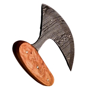 Couteau de chef Ullu en acier Damas forgé à la main, manche en bois, lame de 8-9,9 pouces, style moderne, ambidextre, écologique, extra tranchant - Product Image 1