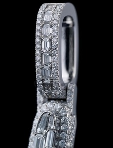 Colgante de Letra Personalizada Iced Out de Plata 925 con Moissanita VVS, Estilo Hip Hop, para Hombre - Product Image 3