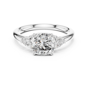 The <b>Silvers</b> Collective Princess Cut 925 Sterling <b>Silver</b> Women <b>Solitaire</b> Engagement Wedding Anniversary Jewelry <b>Rings</b> - Product Image 2