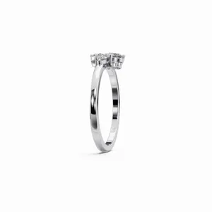 Anillo de Diamantes Cultivados en Laboratorio Forever Elegance en Oro Blanco de 18K, Juego de 6 Piezas con Certificación IGI, Claridad VVS, Joyería de Lujo para Mujer - Product Image 5