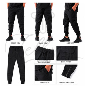 High Quality Breathable Man Trouser Cargo Pant Men Joggers Heavyweight Casual Drawstring Jogger Pants Men - Product Image 4