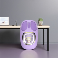 Mini souris de jeu sans fil Souris optique rétroéclairée LED Programmable avec trois modes Bureau Batterie Boîte de couleur Usb 1600