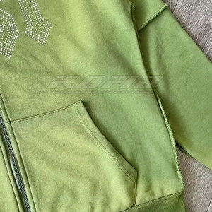 Men Rhinestone <b>Hoodies</b> Sparkling Fashion <b>Trendy</b> Casual Stylish Shiny Zipper Men Rhinestone <b>Hoodies</b> - Product Image 6
