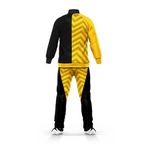 เสื้อแจ็คเก็ตฮู้ดซิปแฟชั่นกีฬาคุณภาพสูงสำหรับผู้ชาย และชุดวอร์มแบบจ็อกเกอร์ พร้อมโลโก้สั่งทำ ชุดวอร์มโพลีเอสเตอร์แบบซับลิเมชั่นสำหรับผู้ชาย - Product Image 3