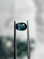 Kyanite de couleur turquoise naturelle, pierre précieuse ovale facettée d'Afrique pour la fabrication de bijoux