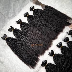 Extensiones de Cabello Humano Virgen Vietnamita Liso Rizado, Trama Doble, Color Natural, 100% Cabello Virgen - Product Image 1