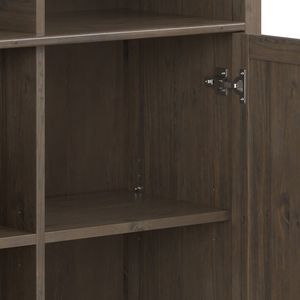 Mobile porta TV di medie dimensioni con armadietto contenitore in marrone fumé - Product Image 4