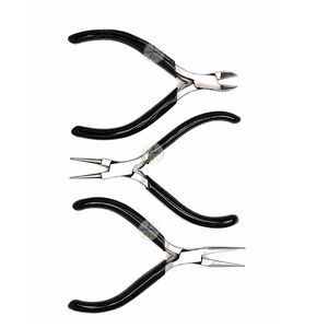 Professional Jewelry <b>Pliers</b> <b>Set</b> Nose Flat Nose Chain Nose Tools for Metal Bending DIY Crafting Beading-for Jewelry - Product Image 3