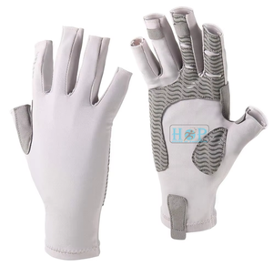 Guantes de Pesca para Deportes al Aire Libre, Protección Solar sin Dedos, Transpirables, de Secado Rápido, Antideslizantes, Ajuste Flexible y Elástico para la Pesca - Product Image 1