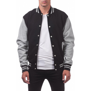 Winter Bulk Customizable Streetwear Chenille Cotton University <b>Mens</b> Varsity <b>Jackets</b> Black and <b>White</b> Varsity <b>Jackets</b> - Product Image 2