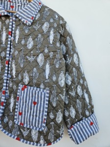 Chaqueta de Punto Floral Negra, Transpirable, con Cuello Chal, Manga Corta, Ropa Exterior de Primavera para Mujer, Regalo para Ella - Product Image 5