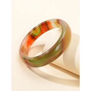 Pulseras de Resina Hechas a Mano de Primera Calidad para Mujer, Accesorios de Moda de Cristal para Uso Diario y Atuendos Festivos, Joyería Étnica - Product Image 1
