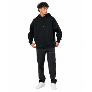 Pantalons cargo pour hommes personnalisés, multi-poches, coupe ample, taille élastique, pantalons tactiques streetwear, fabricants et fournisseurs de vêtements OEM - Product Image 2