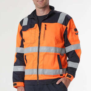 Custom Made Hooded Winter Safety <b>Jackets</b> with Reflective Features Waterproof & Breathable <b>Jacket</b> - Product Image 2