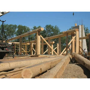 Poutres rondes en bois dur de qualité supérieure, bois durable idéal pour les ponts, les planchers et les travaux structurels - Product Image 6