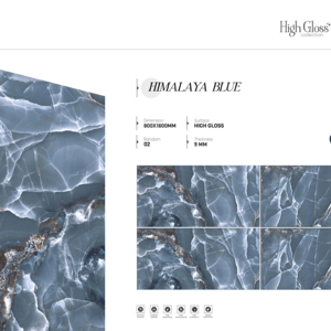 กระเบื้องพอร์ซเลนพรีเมียม ชายน์ ขนาด 800x1600 1200x1800 750x1500 มม. ออกแบบมาเพื่อเพิ่มพื้นที่มองเห็นด้วยผิวสัมผัสเรียบเนียนและเปล่งประกาย - Product Image 1