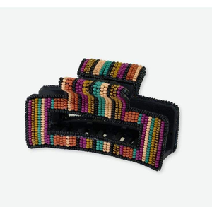 Pince à cheveux luxueuse faite à la main avec perles, brodée, accessoire capillaire personnalisé pour femmes et filles au meilleur prix - Product Image 4