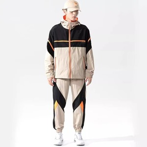 Men Winter Sports Windbreaker Tracksuit with <b>Rhinestone</b> Waterproof High Quality Running <b>Jacket</b> and Pant Set Wholesale Supplier - Product Image 1