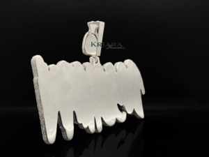 Pendentif Lettre en Moissanite, Argent 925 Rhodié et Plaqué Or 14k/18k, Thème Hip-Hop, Unisexe, Usage Quotidien - Product Image 3