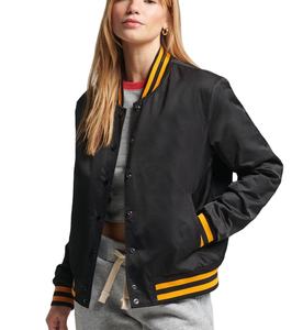 เสื้อแจ็กเก็ตผ้าซาตินสำหรับผู้ชายเสื้อแจ็กเก็ตผ้าซาตินปักโลโก้ผ้ากำมะหยี่ออกแบบโลโก้ได้ตามต้องการ - Product Image 1