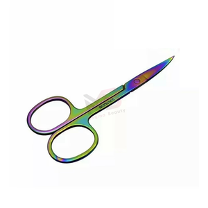 Tijeras de Manicura de Acero Inoxidable, Cuchilla Recta, Cortacutículas, Punta Afilada, Herramienta de Belleza, Mango Metálico, Orificio Redondo, Uso para Adultos - Product Image 6