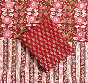 Proveedor de Tela de Algodón Hecha a Mano en India, Tela Sanganeri de Jaipur con Estampado a Bloque, Material en Crudo para Vestidos, Pedidos al Por Mayor - Product Image 5