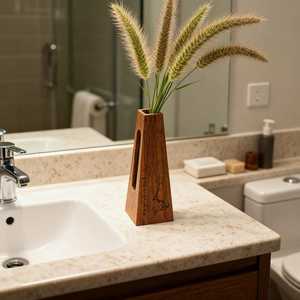 Elegante Florero de Madera con Diseño Minimalista Tallado a Mano, Soporte para Flores de Madera Natural, Macetero Decorativo Moderno para Hogar u Oficina - Product Image 6