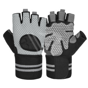 Sports Half-Finger Cycling Gloves with Gel <b>Pad</b> Palm Synthetic Leather Non-Slip Custom Brand Protect Hand for Unisex Gym Fitness - Product Image 2