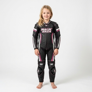 Combinaison de course en cuir pour enfants, en cuir de vache véritable, combinaison de moto pour jeunes, ajustement personnalisé, couleur personnalisée, logo, nom, patch - Product Image 2