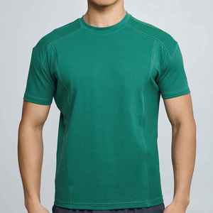Camisetas Casuales de Algodón para Hombre, 180 GSM, Teñido Liso, Secado Rápido, Color Sólido, Textura Transpirable y Forma Duradera, Venta al Por Mayor - Product Image 6
