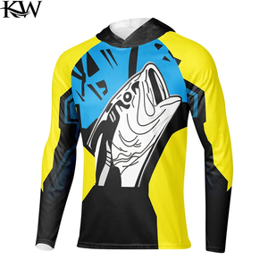 Sudaderas con Capucha Personalizadas al por Mayor con Transferencia Térmica, Camisetas de Pesca, Regalos Promocionales con Logotipo, 100% Poliéster, UPF 50, Antibacterianas, de Secado Rápido - Product Image 2