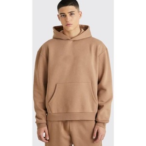 Chaqueta de invierno con capucha y cremallera de color liso, personalizada con MOQ bajo, venta al por mayor, nueva moda, chándal de diseñador para hombre - Product Image 3