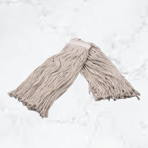 KSR Premium White Cotton Cut End <b>Mop</b> Head 5 Ply Yarn with 1 Inch Wide Top Band - Product Image 3