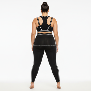 Custom Private Label Plus Size Yoga Set Women Sports <b>Bra</b> High Waist Leggings Gym Workout Fitness Activewear Quick Dry Breathable - Product Image 5