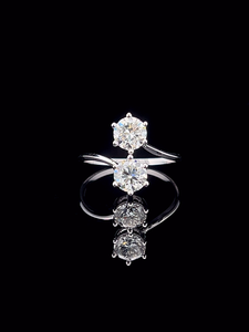 Anillo de Diamantes Exclusivo Toi et Moi en Oro de 14 Quilates con Diamantes CVD Cultivados en Laboratorio, Proveedor de Joyería Fina y de Compromiso - Product Image 2