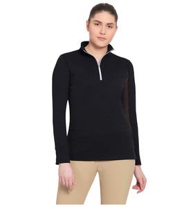 Camisa de Equitación Personalizada Premium Casual Sólida con Bordado Frontal Transpirable Resistente al Agua Antiarrugas para Mujer, Top de Competición - Product Image 5