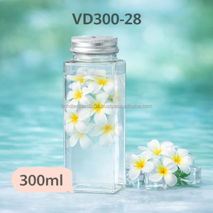 Botella Cuadrada PET VD300-33 Personalizable de 300 ml con Tapa de Aluminio para Jugos y Bebidas de Té, Hecha en Vietnam - Product Image 4