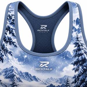 Soutien-gorge de sublimation pour femme, haute performance, séchage rapide, respirant, en Spandex/Nylon, idéal pour le yoga, vente en gros, haute qualité, prix bas, best-seller - Product Image 4