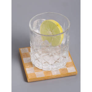 Lot de 4 sous-verres en résine époxy et bois, artisanat indien en résine, pour verres, tasses et bougies, cadeaux naturels - Modèle d'exportation, tapis et supports - Product Image 6