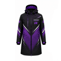 Veste longue décontractée à capuche en toile polyester/nylon pour l'hiver, confortable, vente en gros, production sur mesure