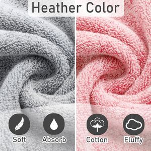 Set di 4 morbidi e assorbenti asciugamani da bagno in 100% cotone 460GSM, soffici e in spugna, 33x71 cm. - Product Image 3