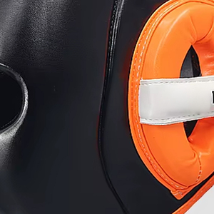 Protège-tête de boxe en cuir véritable de haute qualité avec logo, équipement de boxe professionnel en cuir pour le sparring - Product Image 6